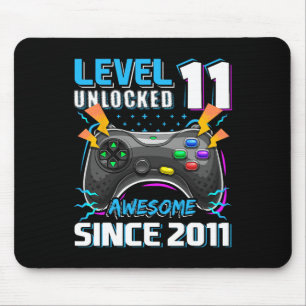 11 Unlocked Awesome 2011 Video Game 11th Birthday  Mouse Pad