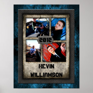 11"x14" 4 Slot SENIOR Collage Montage Wrot Iron Poster