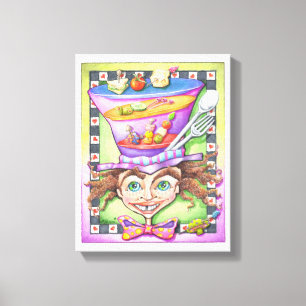 11"X14" CANVAS PRINT - THE MAD PLATTER