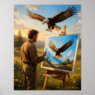 11 X 14 Downloadable The Artist Eagle Poster