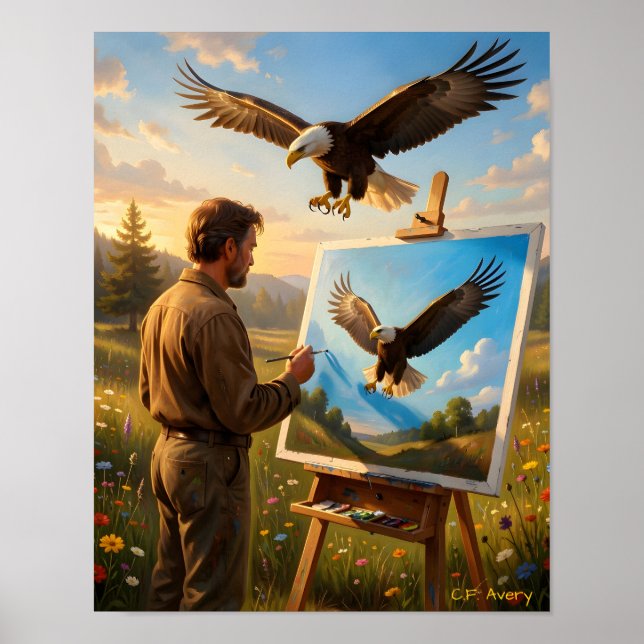 11 X 14 Downloadable The Artist Eagle Poster (Front)