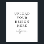 11" x 14" Poster - Portrait<br><div class="desc">Customise your card in Templett. After you are done editing, download your file in a JPG format (don't forget to turn on the bleed option). Upload your design here by clicking on the blue "Personalise" button.</div>