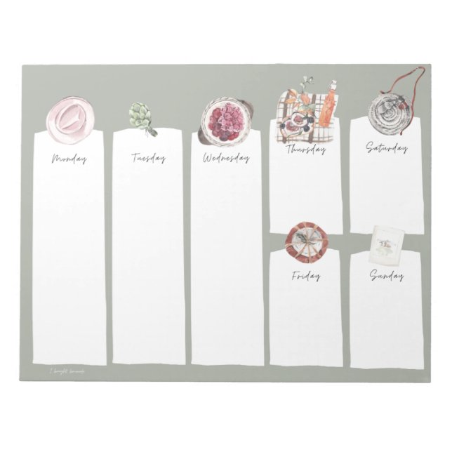 11" x 8.5" Notepad - 40 pages (Front)