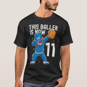 11 Year Old Baseball Birthday 11th Baller Player B T-Shirt