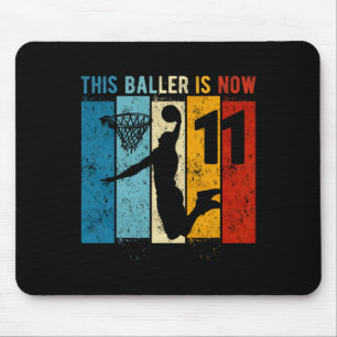 11 Year Old Basketball 11th Birthday Boy  Mouse Pad