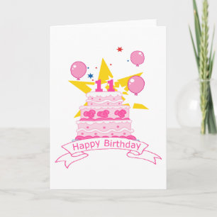 11 Year Old Birthday Cake Card