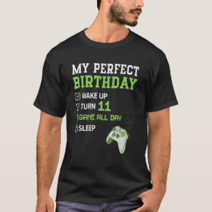 11 Year Old Boys 11th Perfect Birthday Gaming Vide T-Shirt