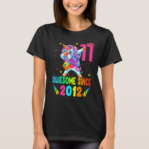 11 Year Old Gifts Girls Teens Dabbing Unicorn 11th T-Shirt