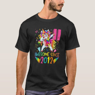 11 Year Old Gifts Girls Teens Dabbing Unicorn 11th T-Shirt
