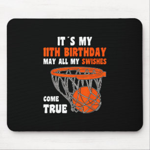 11 Year Old Happy 11th Birthday Sketll 11th Birthd Mouse Pad