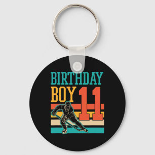 11 Year Old Ice Hockey Themed 11th Birthday Party  Key Ring