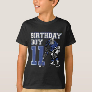11 Year Old Ice Hockey Themed Birthday Party 11th  T-Shirt