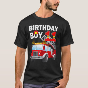 11 Year Old It's My 11th Birthday Boy Fire Truck F T-Shirt