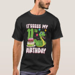 11 Year Old Snake 11th Birthday Python Party Kids T-Shirt<br><div class="desc">11 Year Old Snake 11th Birthday Python Party Kids</div>