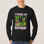 11 Year Old Snake 11th Birthday Python Party Kids T-Shirt<br><div class="desc">11 Year Old Snake 11th Birthday Python Party Kids</div>