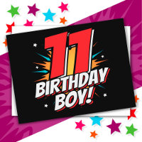 11 Year Old Superhero Birthday Boy 11th Birthday