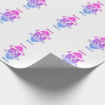 11 Year traditional Steel 11th wedding anniversary Wrapping Paper<br><div class="desc">You can customise the husband and wife names. If you would like any help personalising this design please feel free to use to ask this design a button, which is immediately below this text. A romantic wedding anniversary designed for people celebrating 11 years of marriage. Steel is the traditional gift...</div>