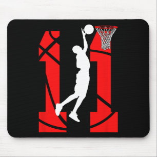 11 years Old 11th Birthday Boy Basketball lovers Mouse Pad