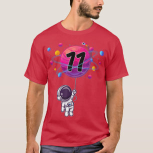 11 Years Old 11th Birthday Boy Gift Astronaut T-Sh T-Shirt