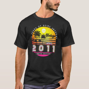 11 Years Old April 2011 11th Birthday T-Shirt