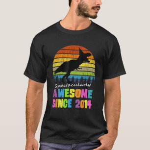 11 Years Old Awesome Since 2014 Dinosaur 11th Birt T-Shirt