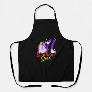11 Years Old Birthday Girl Gifts Unicorn 11th Birt Apron