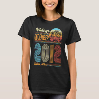 11 Years Old Birthday Vintage December 2012 Girls T-Shirt