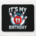 11 Years Old Bowling 11th Birthday Party Boys Girl Mouse Pad<br><div class="desc">11 Years Old Bowling 11th Birthday Party Boys Girls</div>