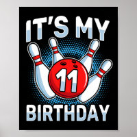 11 Years Old Bowling 11th Birthday Party Boys Girl