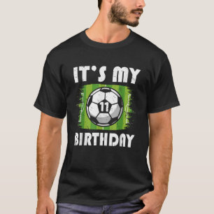 11 Years Old Kids Soccer Player 11th Birthday Boy T-Shirt