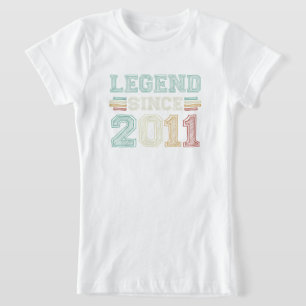 11 Years Old Legend Since 2011 11th Birthday T-Shirt