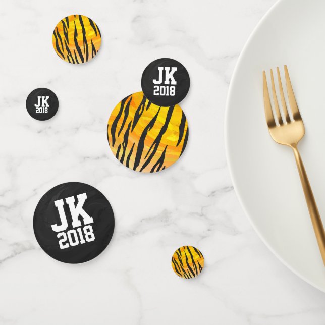 11of12 Personalised Tiger Dots Confetti (Group)