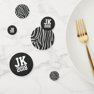 11of12 Personalised Zebra Dots Confetti
