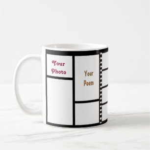 11oz Custom Grid 4 Your Photos & Messages Zazz_it Coffee Mug