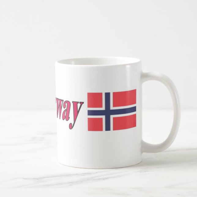 11oz Mug With Flag Norway Flag Design (Right)