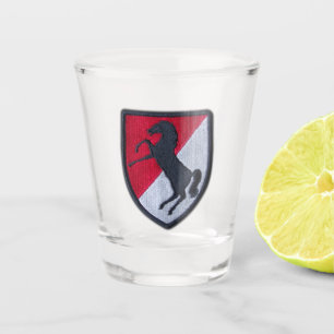 11th ACR Armoured Cavalry Regiment Blackhorse vets Shot Glass