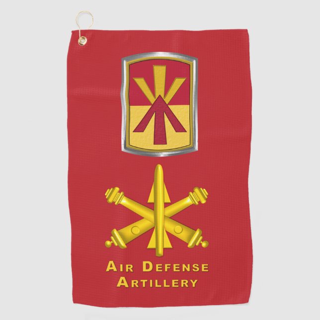 11th Air Defence Artillery Brigade Golf Towel (Front)