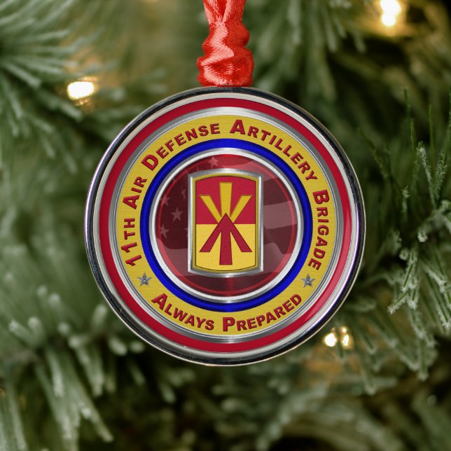 11th Air Defence Brigade Metal Tree Decoration (Tree)
