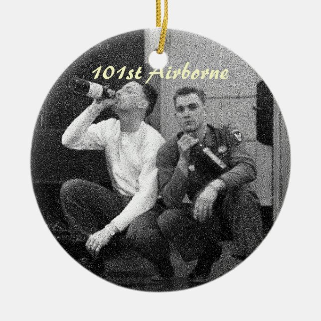 11th Airborne Division Ceramic Tree Decoration (Front)