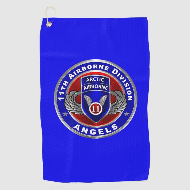 11th Airborne Division  Golf Towel (Front)