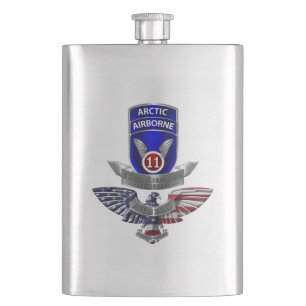 11th Airborne Division   Hip Flask