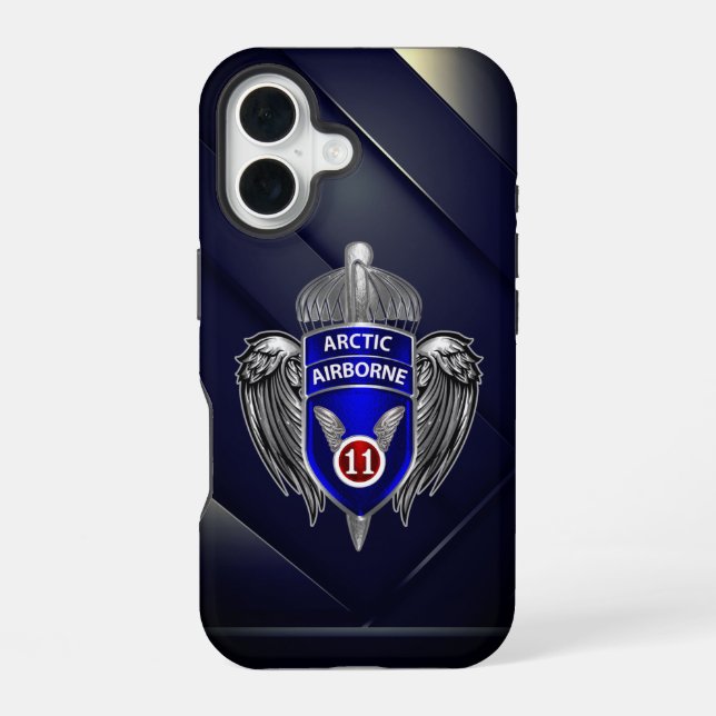 11th AIrborne Division  iPhone 16 Case (Back)