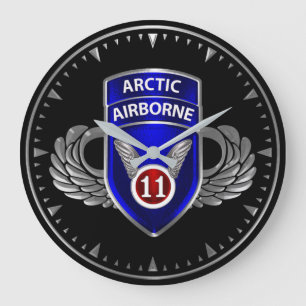 11th Airborne Division Large Clock
