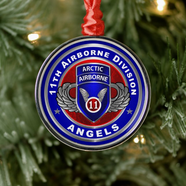 11th Airborne Division Metal Tree Decoration (Tree)
