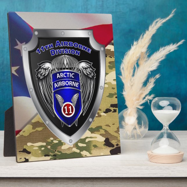 11th Airborne Division  Plaque (Side)