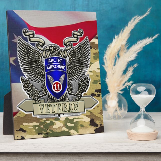 11th Airborne Division  Plaque (Side)