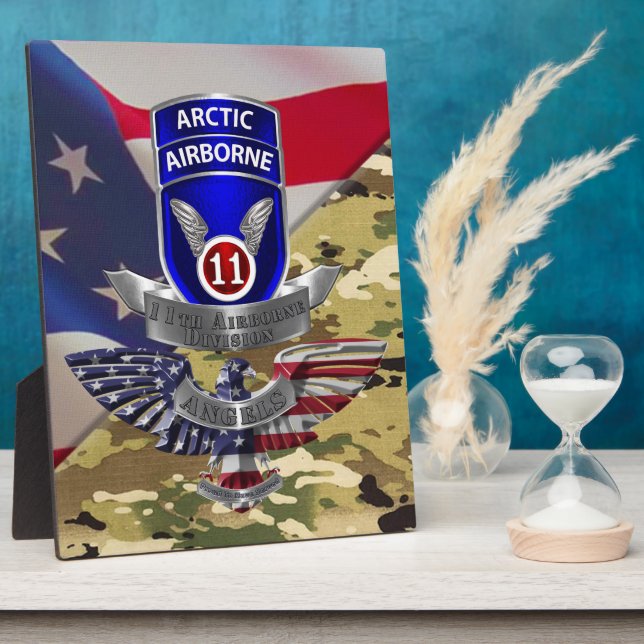 11th Airborne Division  Plaque (Side)