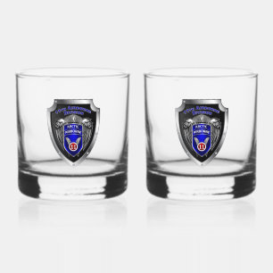 11th Airborne Division  Whiskey Glass