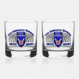 11th Airborne Division  Whiskey Glass