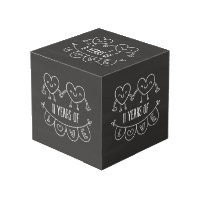 11th Anniversary Gift Chalk Hearts